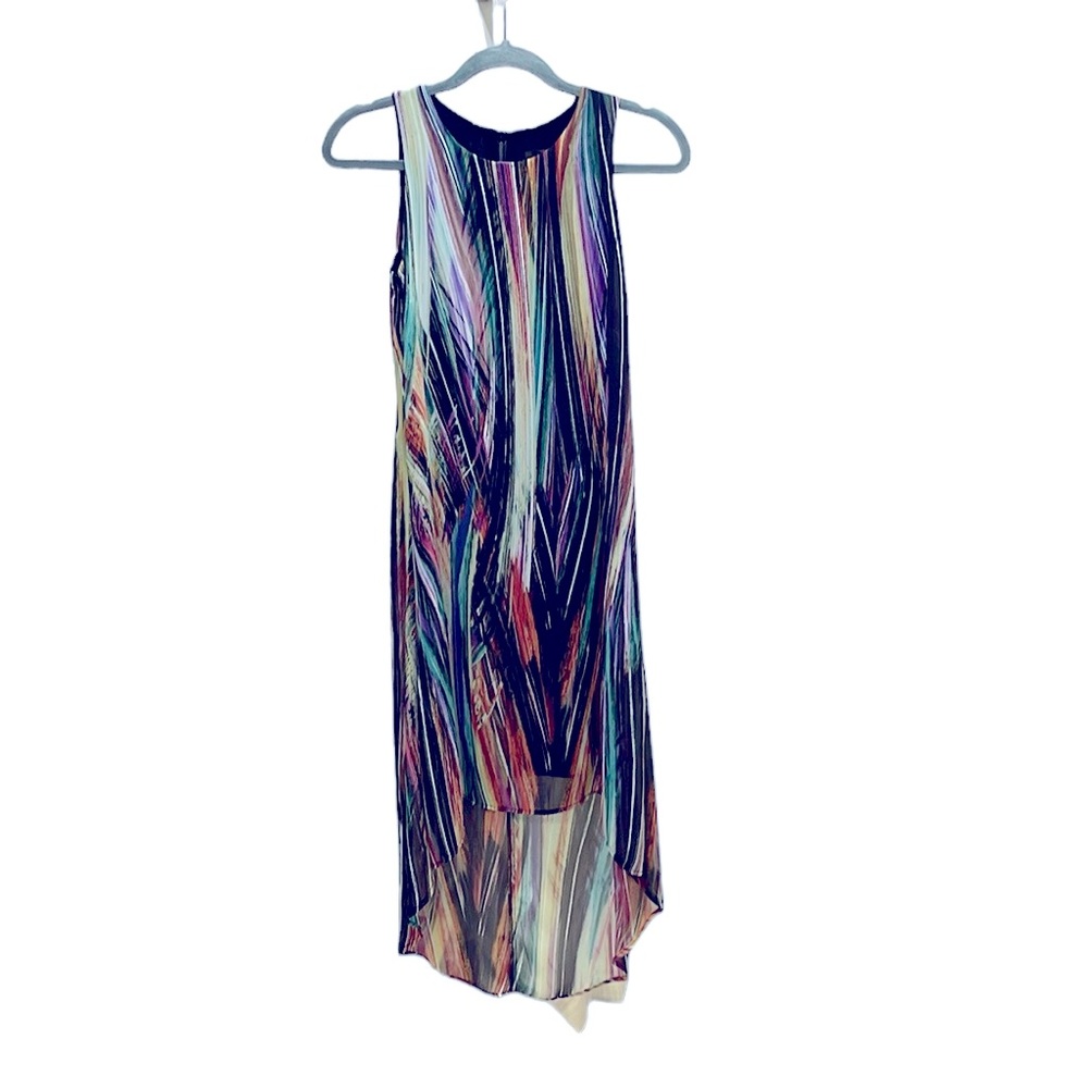 KarenKane, Maxi hi-lo Dress, extra small, USA, backzip, lined, poly spandex
